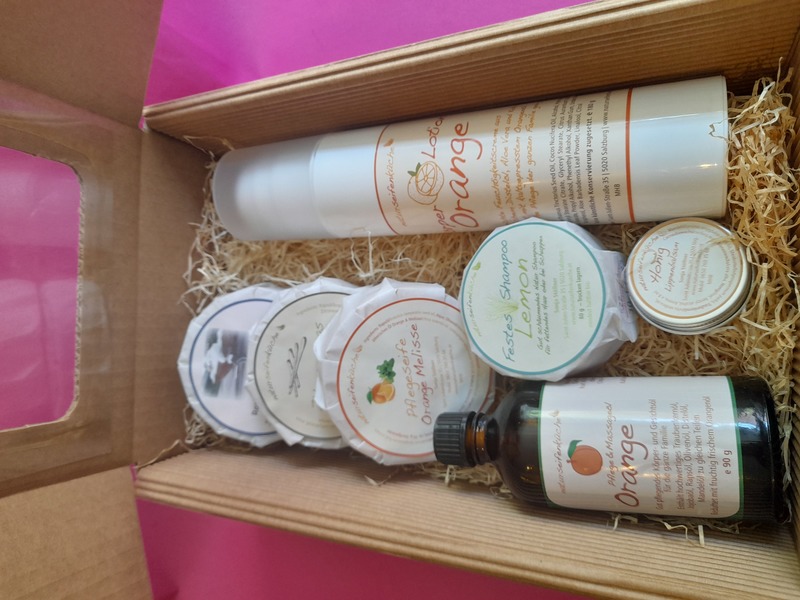 Geschenkbox fruchtig Orange