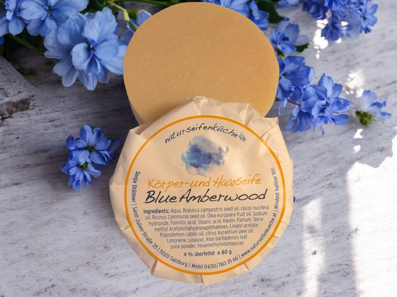 Körper und Haarseife Blue Amberwood